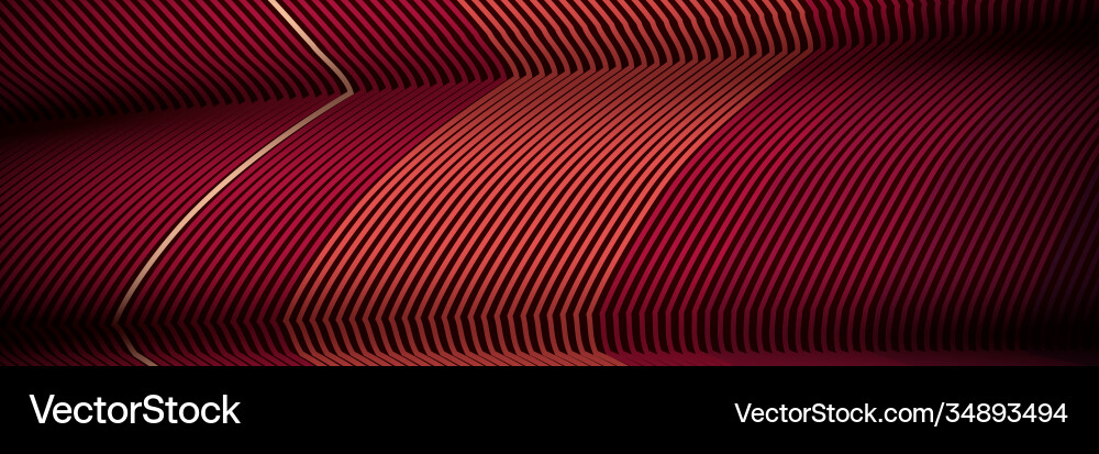 Banner wave lines pattern an abstract stripe Vector Image