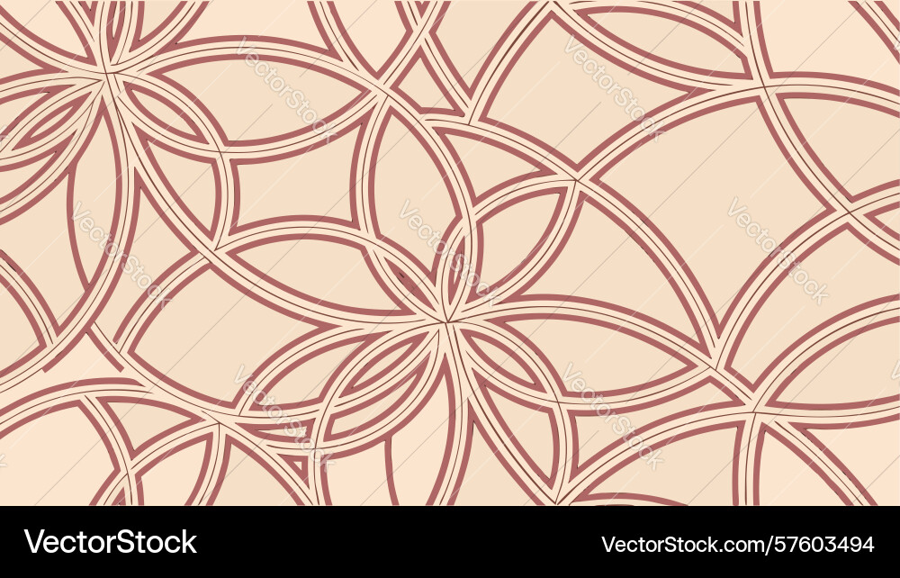 Intricate overlapping circles decorative pattern vector image