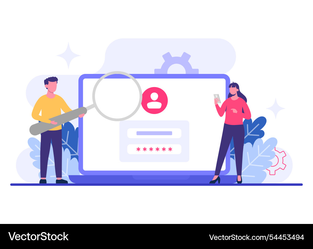 Password secure access data protection cyber Password secure access data protection cyber vector image