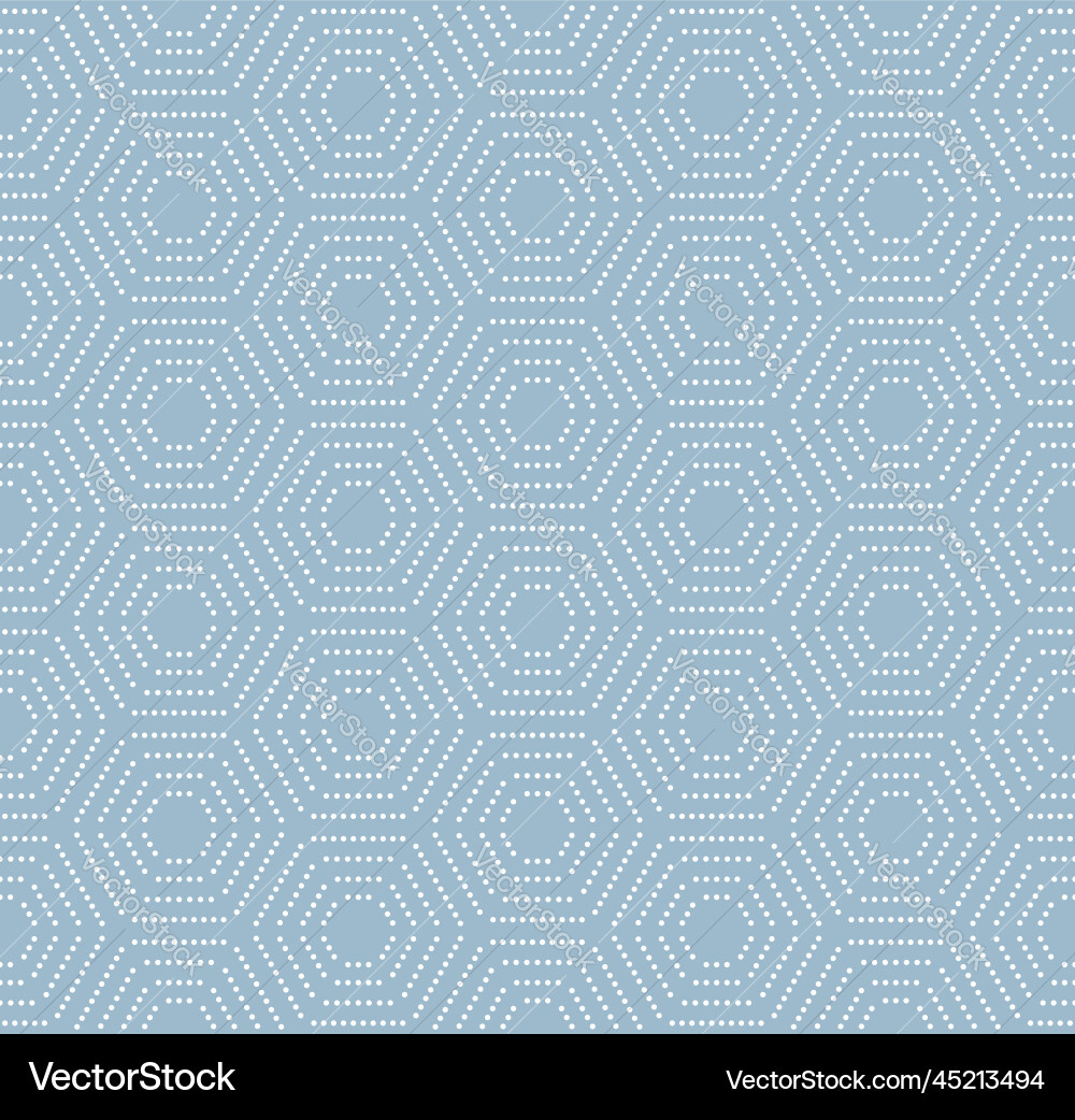 Seamless pattern with hexagonal dotted Seamless pattern with hexagonal dotted vector image