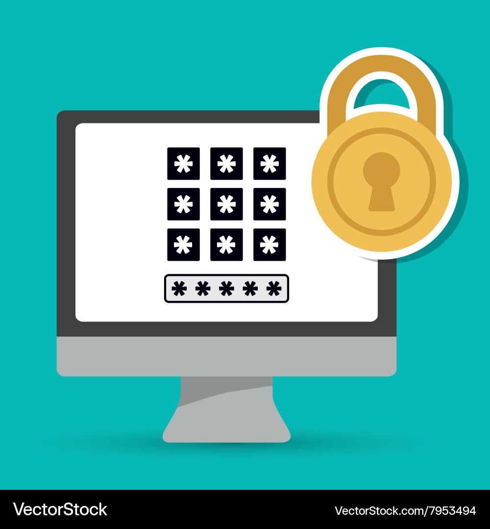 Security system design Vector Image