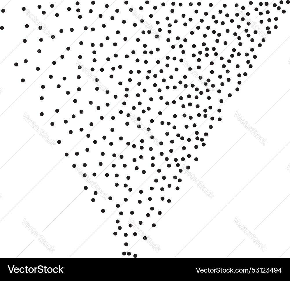 Stippled triangle element for design Stippled triangle element for design vector image