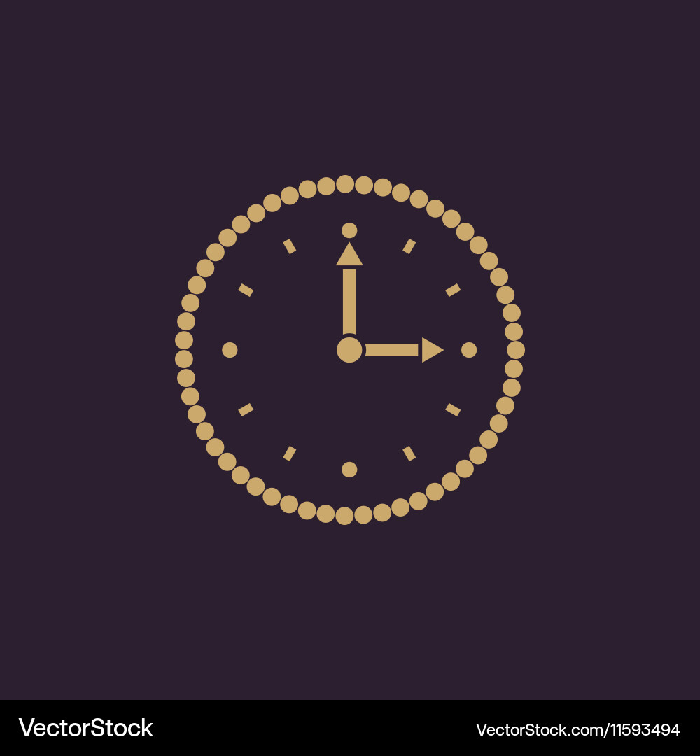 Time clock icon and watch timer Vector Image