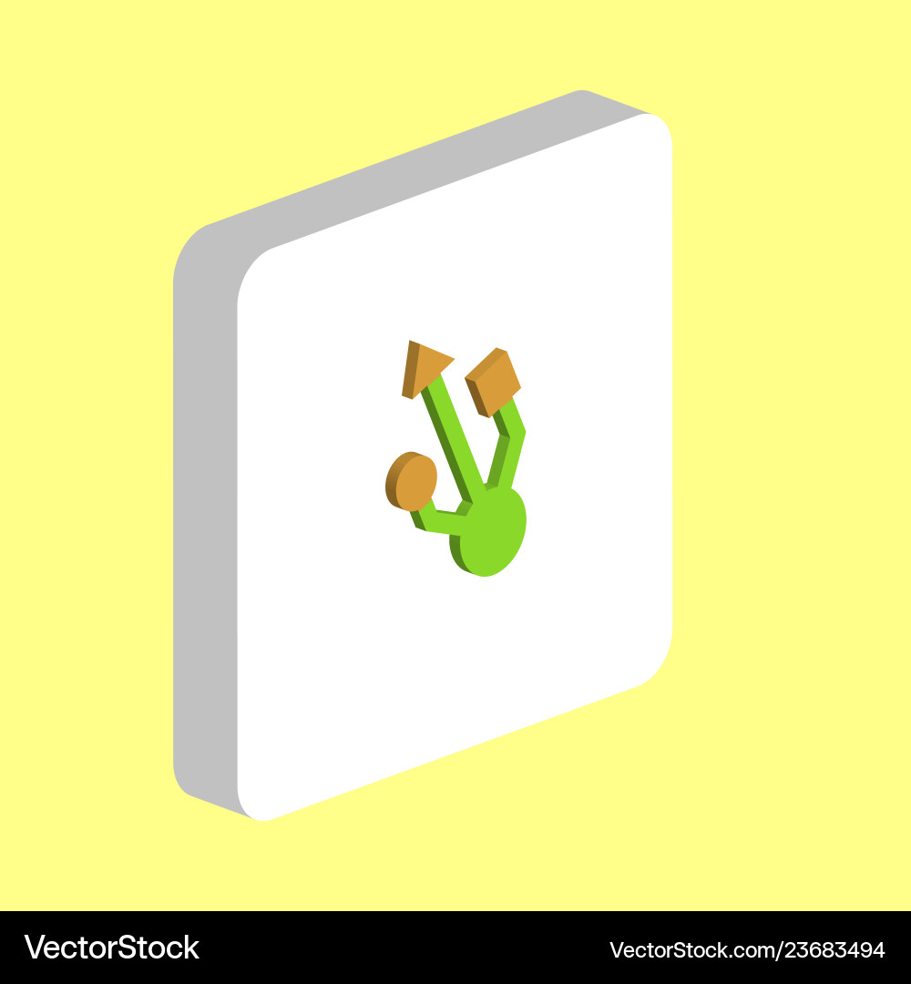Usb computer symbol vector image