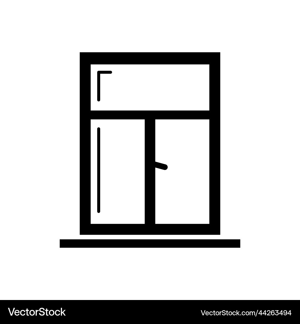 Windows icon glyph style architecture elements Windows icon glyph style architecture elements Vector Image