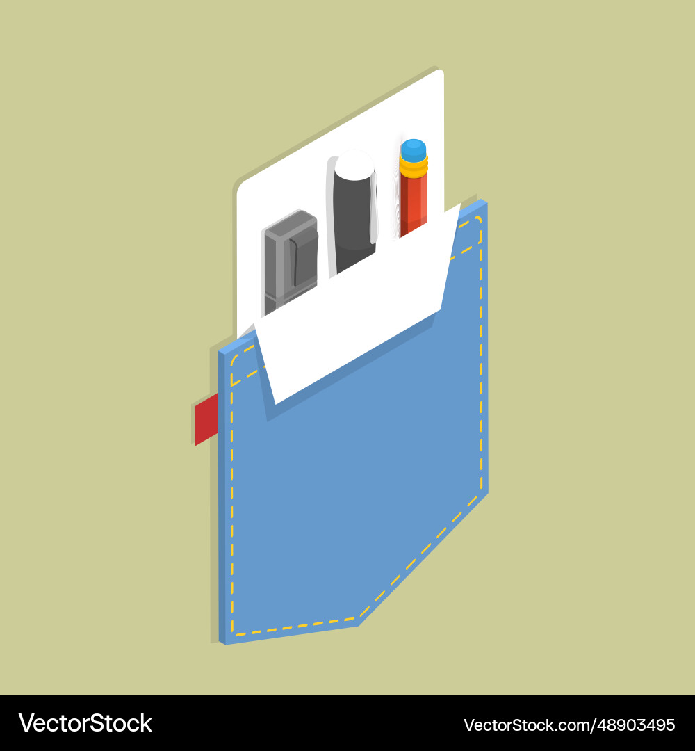3d isometric flat conceptual Royalty Free Vector Image