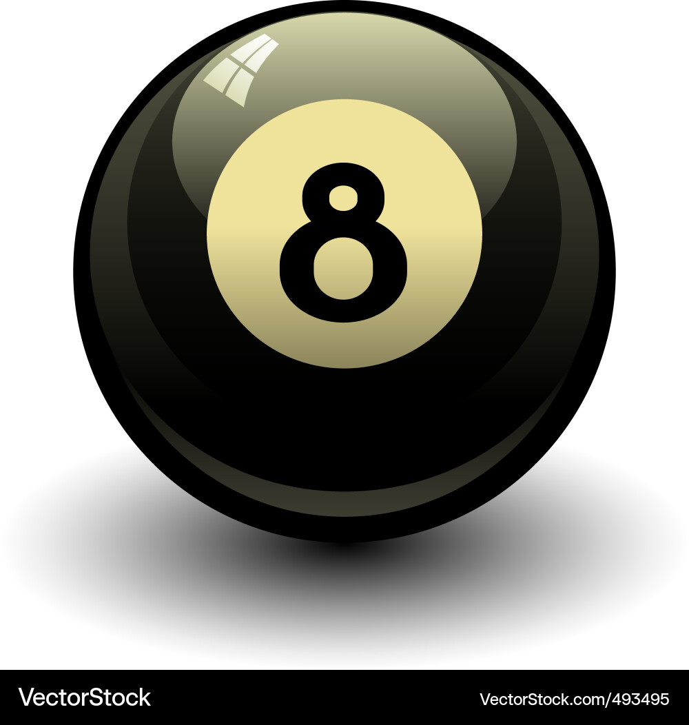 8 Ball Pool Game Royalty Free Vector Image - VectorStock