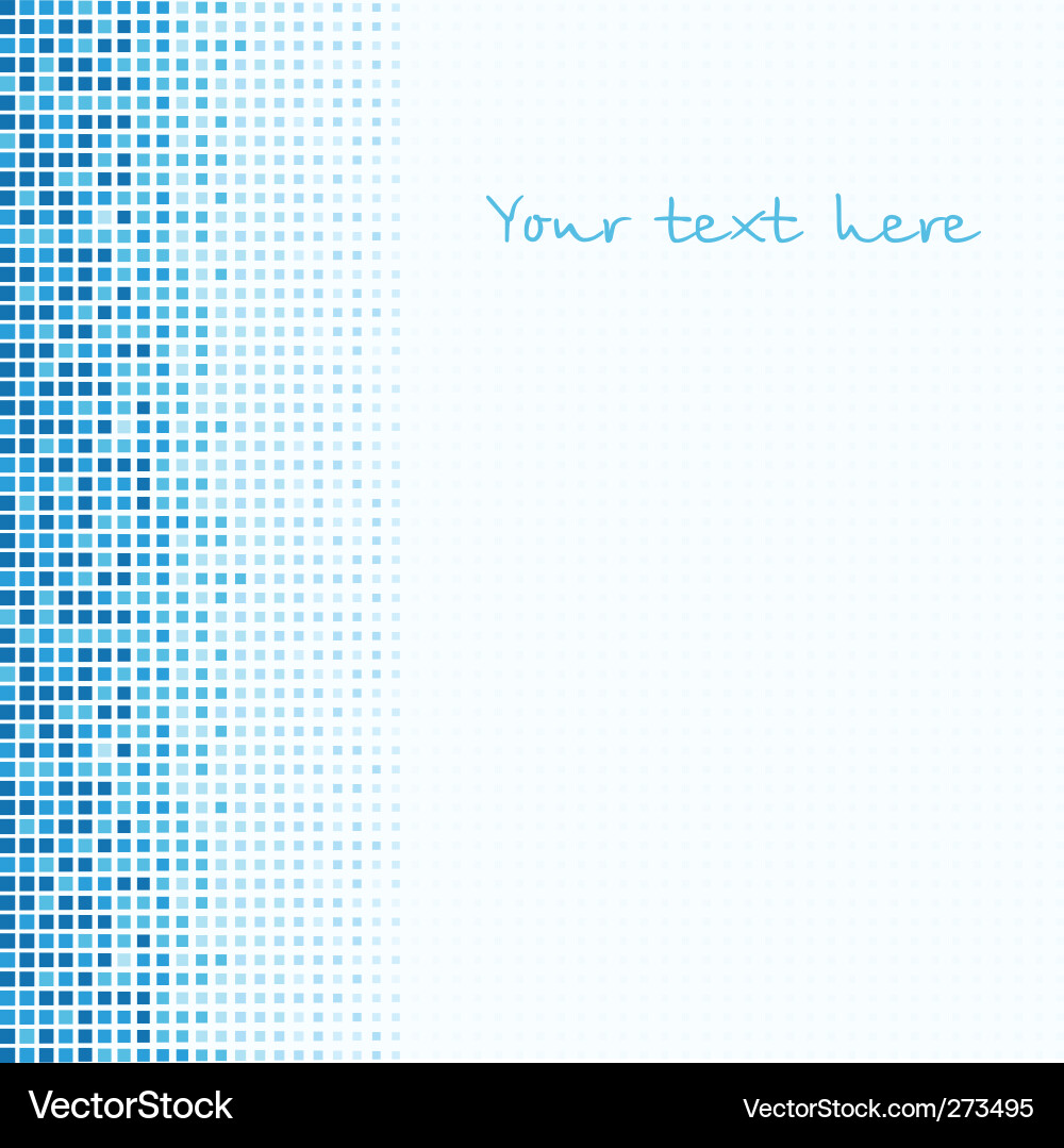 Abstract Blue Mosaic Background Royalty Free Vector Image
