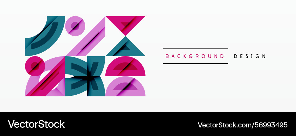 Abstract geometric shapes overlap creating Abstract geometric shapes overlap creating Vector Image