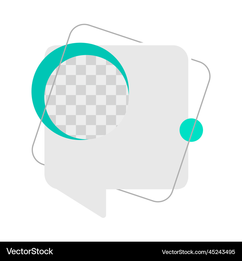 Abstract speech bubble design element Abstract speech bubble design element Vector Image