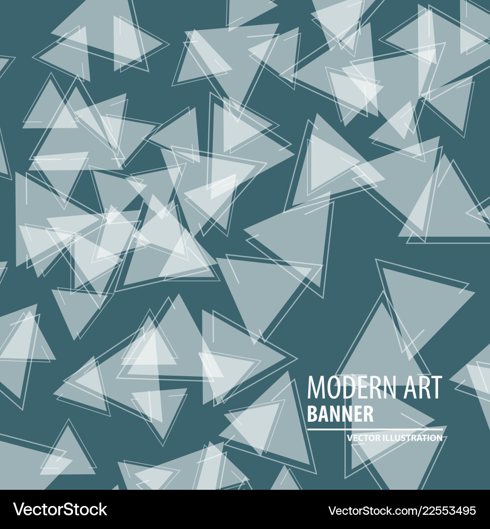 Abstract triangle background 3d triangles modern vector image