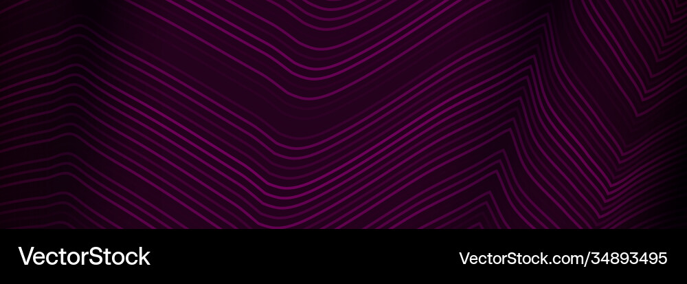 Banner wave lines pattern an abstract stripe vector image