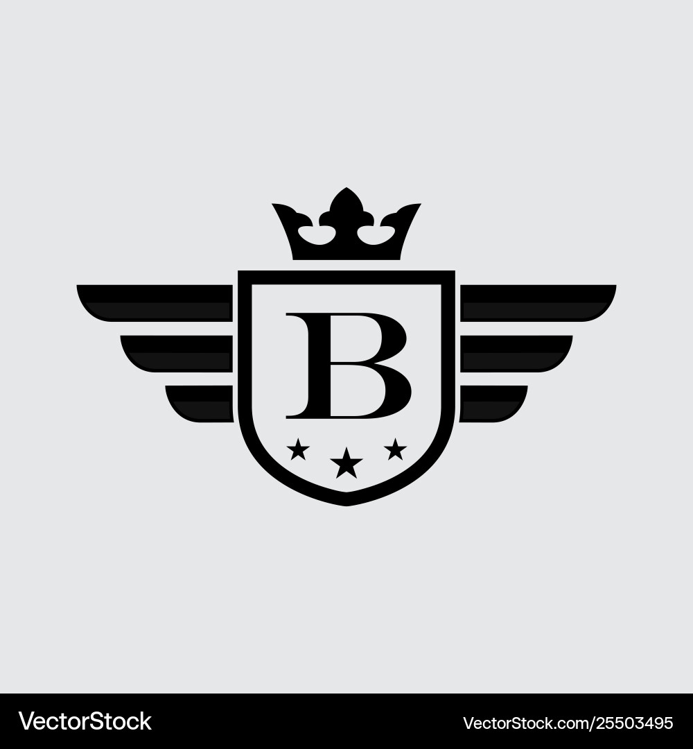 Buchstaben b Schildflügel Buchstaben b Schildflügel vektorbild
