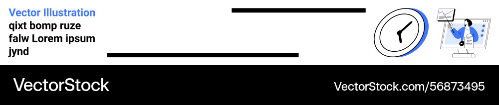 Clock with graph display highlighting time Clock with graph display highlighting time vector image