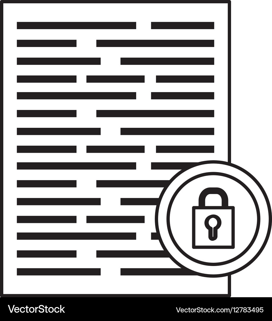 Cloud computing security system Vector Image