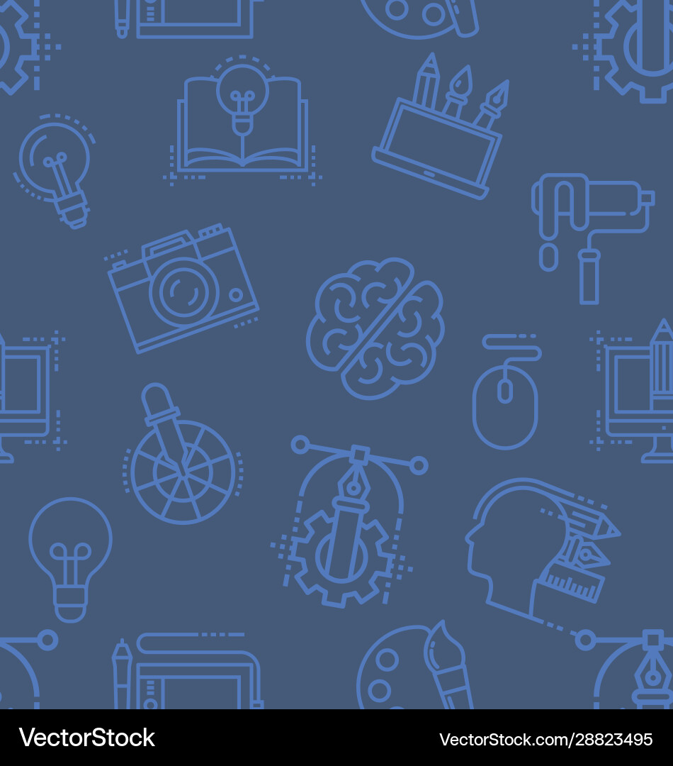 Creative design icon pattern vector image