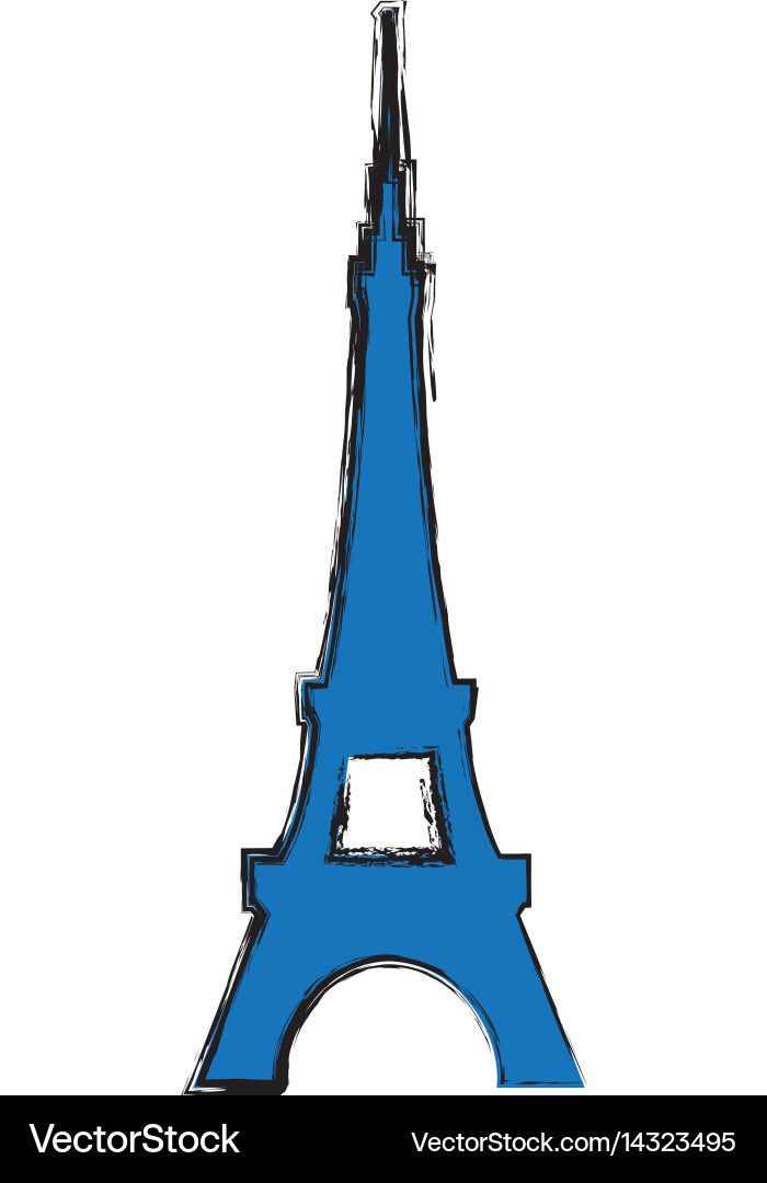 Eiffel tower architecture Vector Image