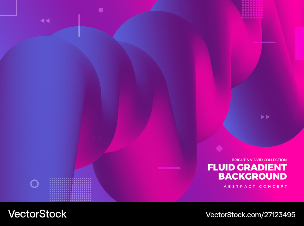 Fluid Gradient Abstract Background vector image