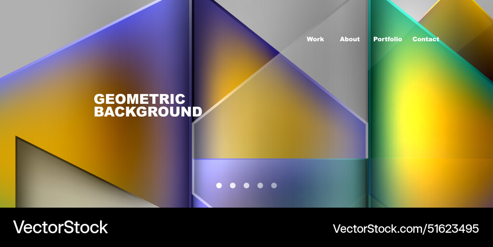 Gradient triangle geometric minimal wallpaper Vector Image
