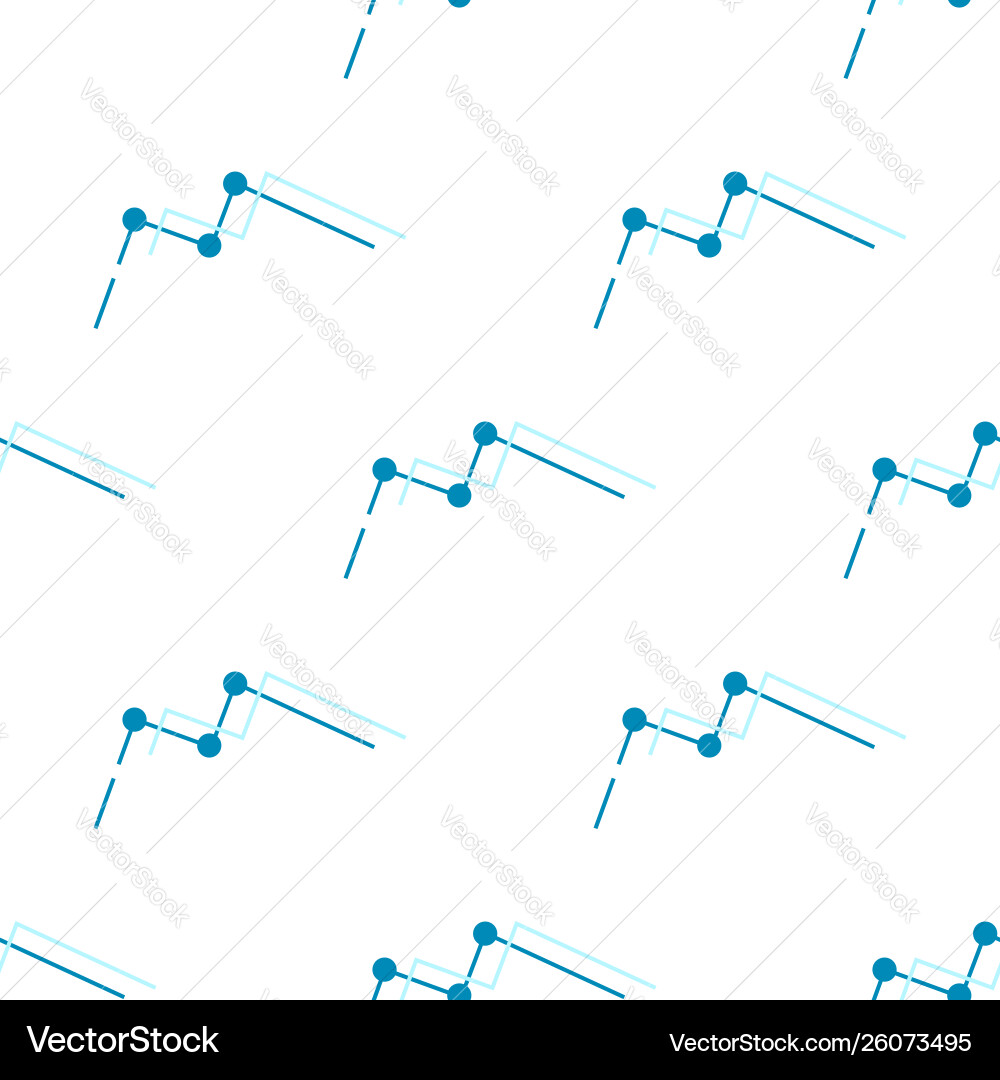 Graph diagram icon seamless pattern finance Graph diagram icon seamless pattern finance vector image