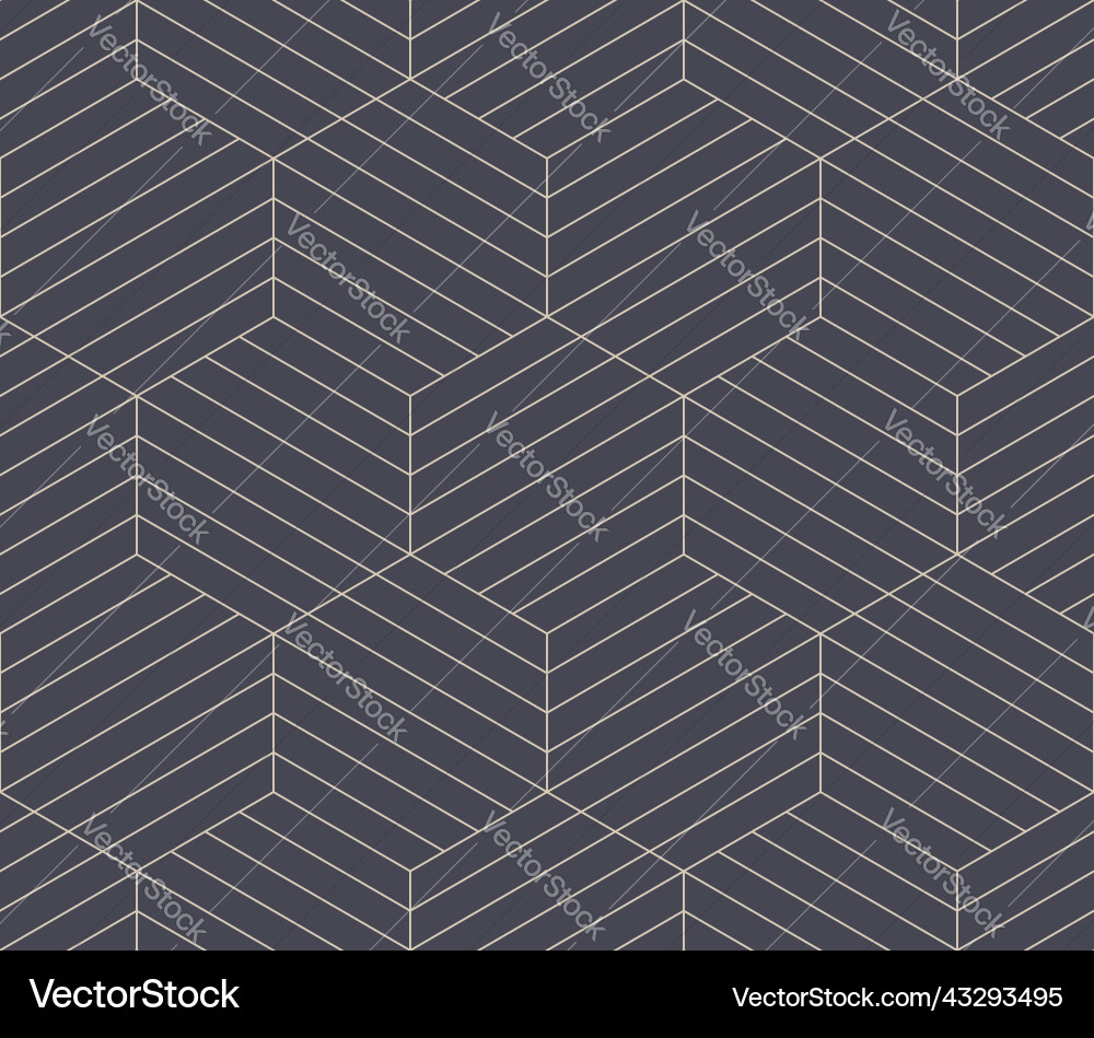 Honeycomb hexagonal grid line art seamless vector image