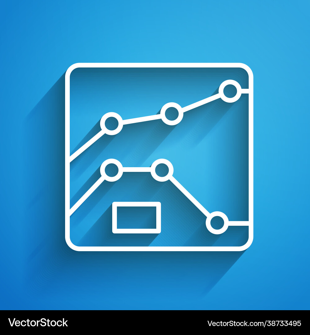 White line graph schedule chart diagram White line graph schedule chart diagram vector image