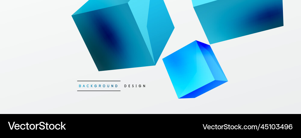 3d cubes abstract background composition 3d cubes abstract background composition vector image