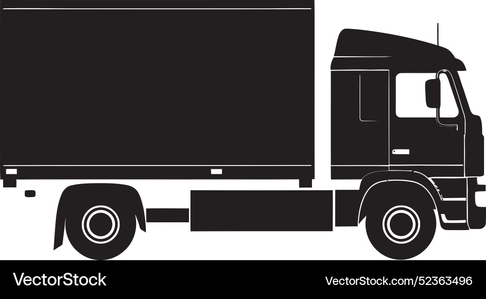 Cargo deliverycommercial trucking Cargo deliverycommercial trucking vector image