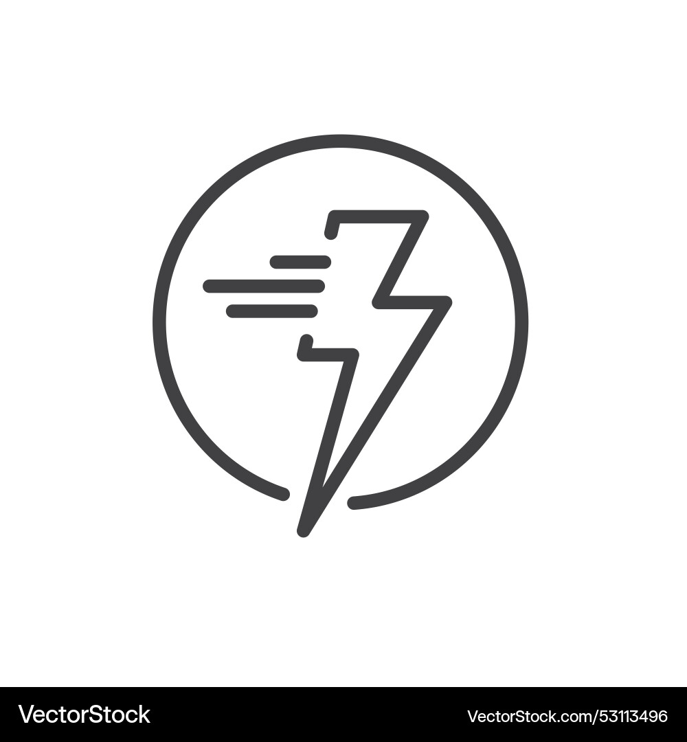Fast charging icon element design template Fast charging icon element design template vector image