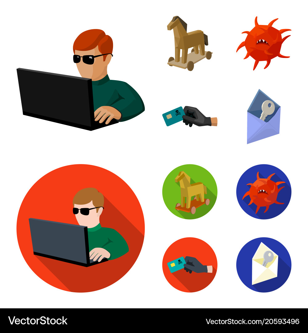 Hacker hacking system internet hackers vector image
