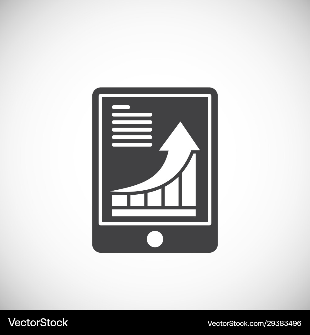 High performance related icon on background Vector Image