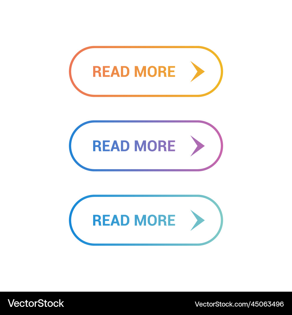 Read more colorful button set Read more colorful button set vector image