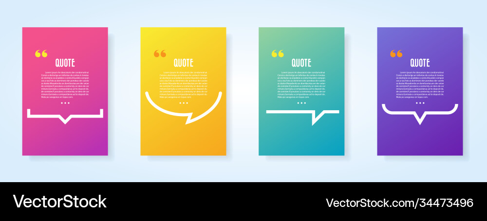 Speech Bubbles - Quote Templates vector image