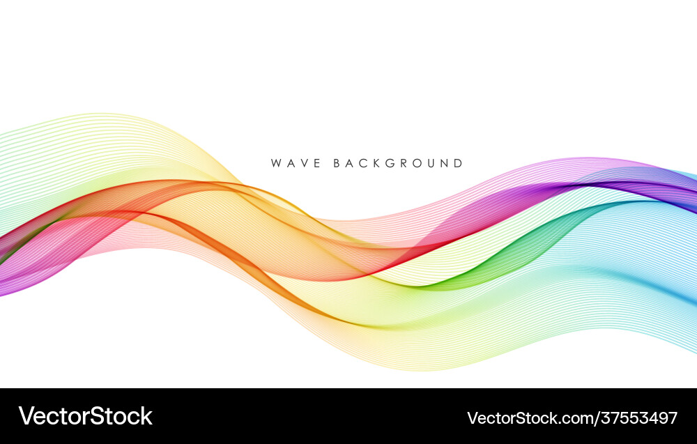 Abstract colorful flowing wave lines Abstract colorful flowing wave lines vector image