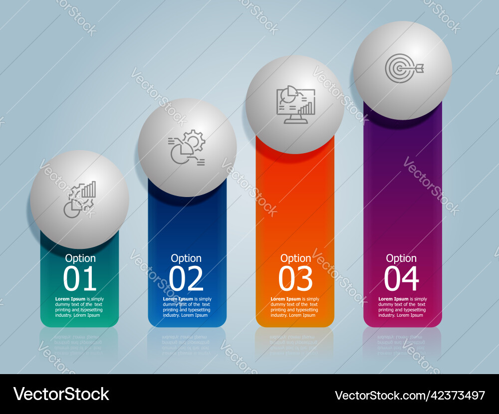 Abstract horizontal timeline infographics element Abstract horizontal timeline infographics element vector image