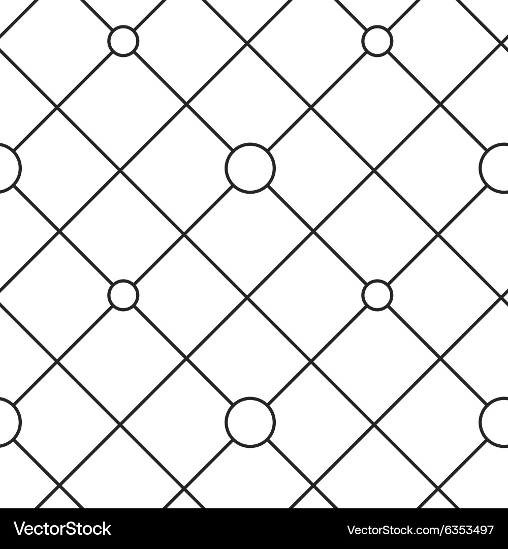 Circles grid stripped seamless pattern Vector Image