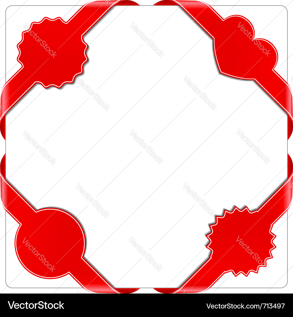 Corner ribbons Vector Image