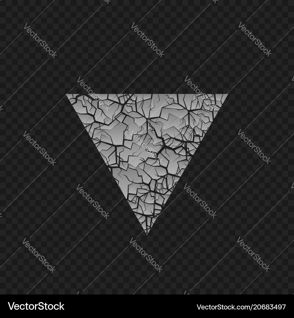 Cracked Triangular Texture vector image