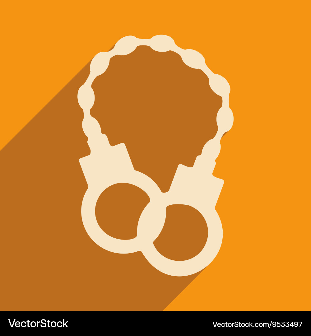 Flat with shadow icon and mobile application Vector Image