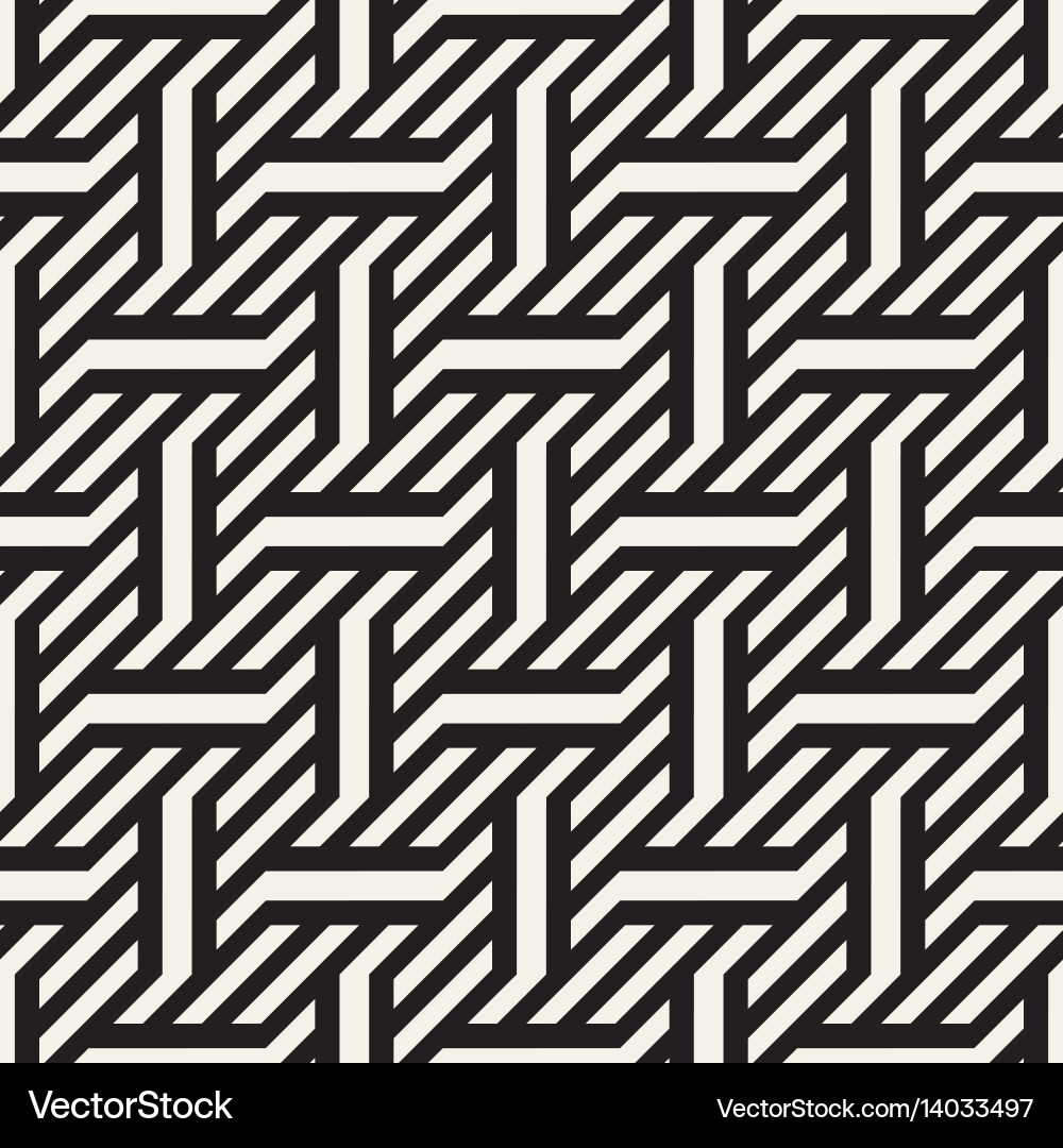 Interlocking Line Pattern Vector Image