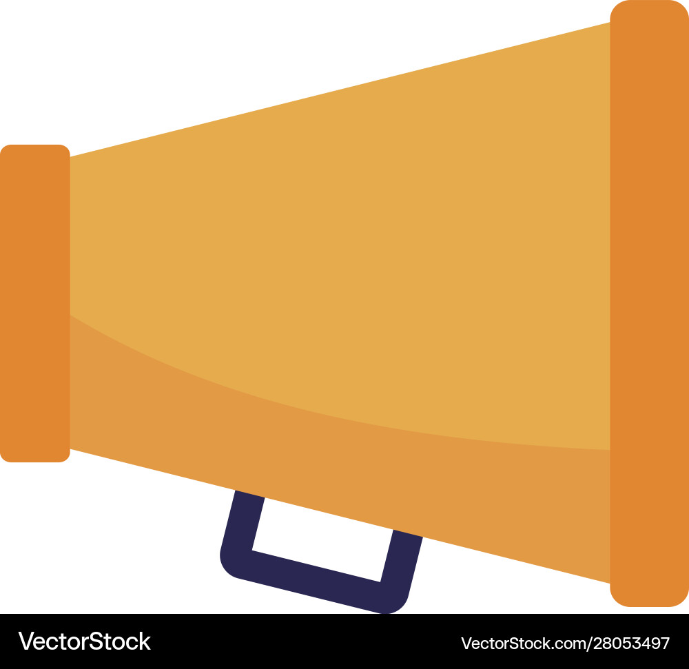 Megaphone sound device isolated icon Vector Image