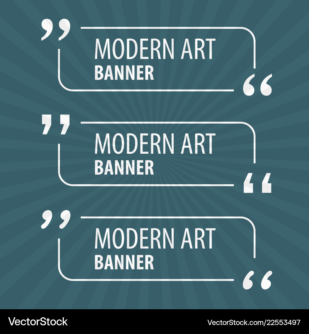 Modern art abstract banner square frame for text vector image