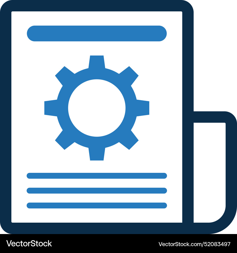 Technical report icon vector image
