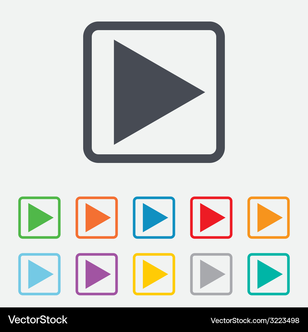 Arrow sign icon next button navigation symbol Vector Image