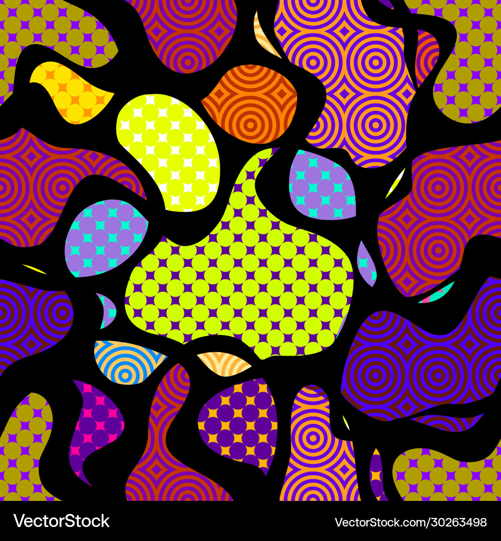 Geometric abstract pattern in patchwork style Geometric abstract pattern in patchwork style vector image