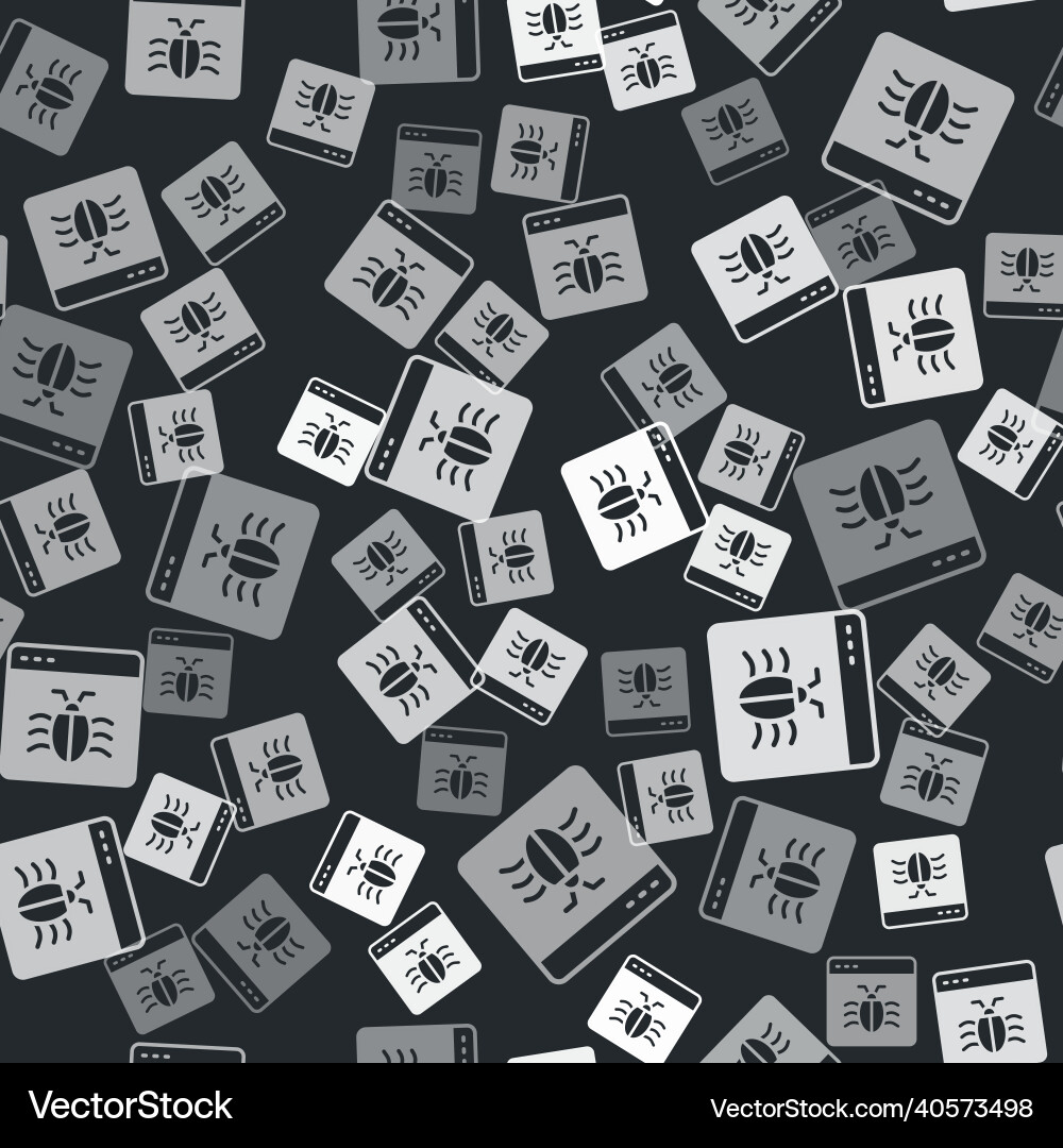Grey system bug concept icon isolated seamless Grey system bug concept icon isolated seamless vector image