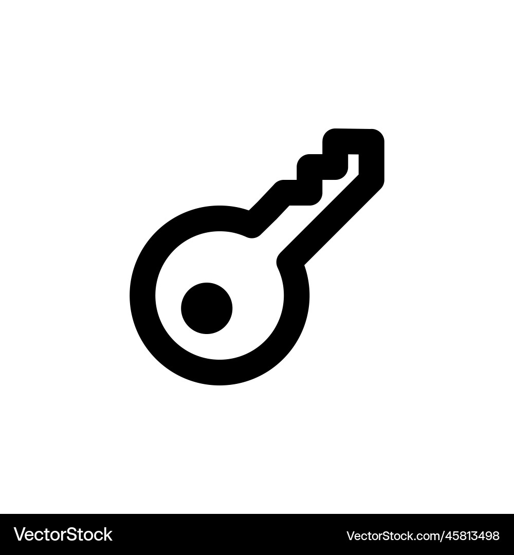 Key line web or mobile interface icon Key line web or mobile interface icon Vector Image