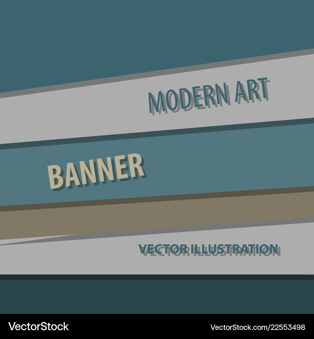 Modern art abstract banner square frame for text Vector Image