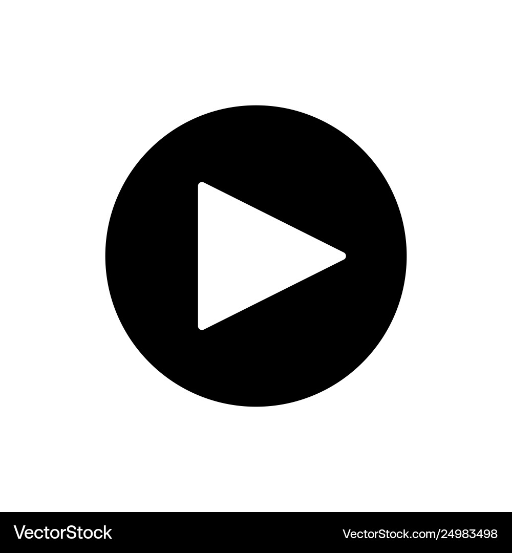 Play button icon in linear style isolated Play button icon in linear style isolated vector image