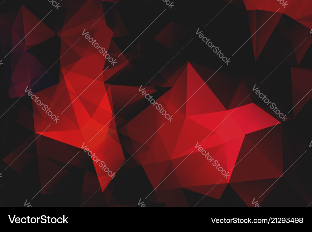 Red Polygonal Abstract Background vector image
